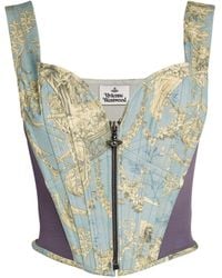 Vivienne Westwood - Printed Classic Corset Top - Lyst
