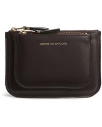 Comme des Garçons - Medium Leather Outside Pocket Wallet - Lyst