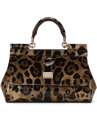 Dolce & Gabbana - Kim Dolce&gabbana Medium Leopard Print Sicily Bag - Lyst