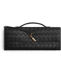 Bottega Veneta - Intrecciato Leather Andiamo Clutch Bag - Lyst