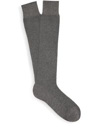 Zegna - Cotton-blend Textured Socks - Lyst