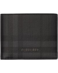 Burberry - City Check Slim Bifold Wallet - Lyst