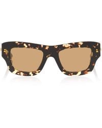 Bottega Veneta - Acetate Ultra-Thin Squared Sunglasses - Lyst