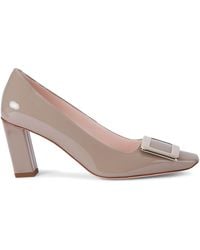 Roger Vivier - Patent Leather Belle Vivier Pumps 75 - Lyst