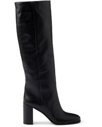 Prada - Leather Knee-High Boots - Lyst