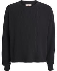 CHERRY LA - Cotton-Blend Waffle-Knit Sweater - Lyst