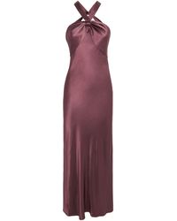 RIXO London - Satin Losanna Maxi Dress - Lyst