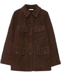 AllSaints - Suede Roiya Hunting Jacket - Lyst