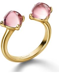 Baccarat - Médicis Toi & Moi Pink Crystal Mirror Ring (size 49) - Lyst
