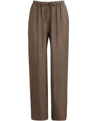 Rohe - Check Drawstring Trousers - Lyst