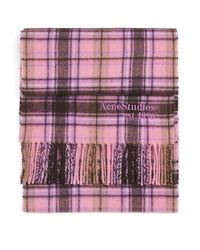 Acne Studios - Cashmere-Wool Check Scarf - Lyst