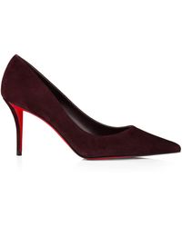 Christian Louboutin - Miss Z 80 Suede Heels - Lyst