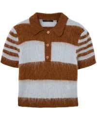 AllSaints - Mohair-Wool Clem Polo Sweater - Lyst