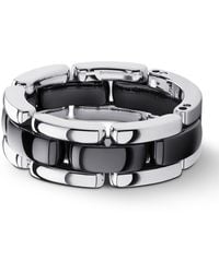 Chanel - Medium White Gold And Ceramic Flexible Ultra Ring - Lyst