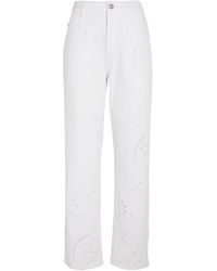 Isabel Marant - Embroidered Irina Jeans - Lyst