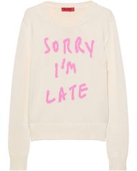 MAX&Co. - Cotton Slogan Sweater - Lyst