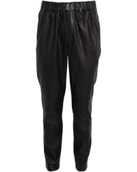 PAIGE - Leather Drawstring Trousers - Lyst