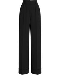 Dolce & Gabbana - Virgin Wool Gabardine Trousers - Lyst