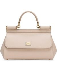 Dolce & Gabbana - Leather Sicily Top-Handle Bag - Lyst