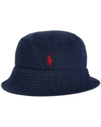 Polo Ralph Lauren - Linen Polo Bucket Hat - Lyst