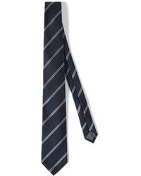 Brunello Cucinelli - Silk Stripe Tie - Lyst