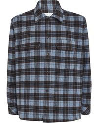 Samsøe & Samsøe - Wool-Blend Check Sacastor Overshirt - Lyst