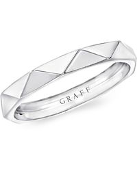 Graff - White Gold Laurence Signature Band (3.2mm) - Lyst