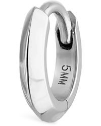 Maria Tash - Faceted Metal Vertex Single Hoop Earring - Lyst