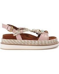 Kurt Geiger - Leather Orson Rope Sandals - Lyst