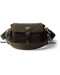 Prada - Medium Re-Nylon And Leather Explore Shoulder Bag - Lyst