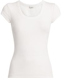 JOSEPH - Stretch-Cotton Ribbed Saba Top - Lyst