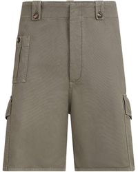 Brunello Cucinelli - Cotton-Linen Bermuda Shorts - Lyst
