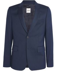 Sandro - Wool Single-Breasted Blazer - Lyst