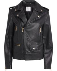 Eleventy - Biker Leather Jacket - Lyst