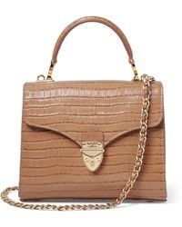 Aspinal of London - Midi Leather Mayfair Top-Handle Bag - Lyst