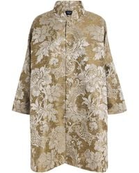 Eskandar - Jacquard Stand-Collar Coat - Lyst
