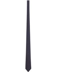 Saint Laurent - Silk Geometric-Pattern Tie - Lyst