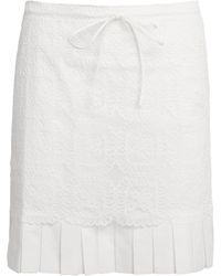 Claudie Pierlot - Lace Pleated Mini Skirt - Lyst