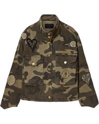 AllSaints - Organic Cotton Clay Patch Jacket - Lyst