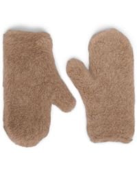 Max Mara - Alpaca-Wool-Silk Mittens - Lyst