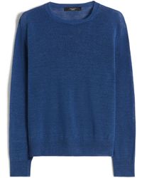 Weekend by Maxmara - Linen Crew-Neck Sweater - Lyst