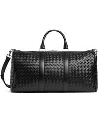 Bottega Veneta - Large Leather Intrecciato Duffle Bag - Lyst