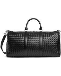 Bottega Veneta - Large Leather Intrecciato Duffle Bag - Lyst