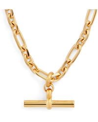 Tilly Sveaas - Plated T-Bar Watch Chain Necklace - Lyst