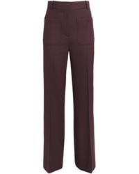 Victoria Beckham - Wool-Blend Alina Trousers - Lyst