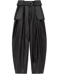 Loewe - Leather Cargo Trousers - Lyst