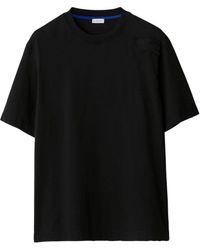 Burberry - Cotton Embroidered-ekd T-shirt - Lyst