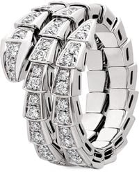 BVLGARI - And Diamond Serpenti Viper Ring - Lyst