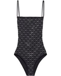 Prada - Rhinestone-Embellished Swimsuit - Lyst