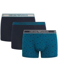 Emporio Armani - Stretch-Cotton Logo Boxer Briefs - Lyst